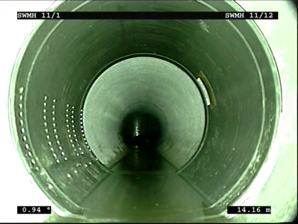 reparied installed pipe repair